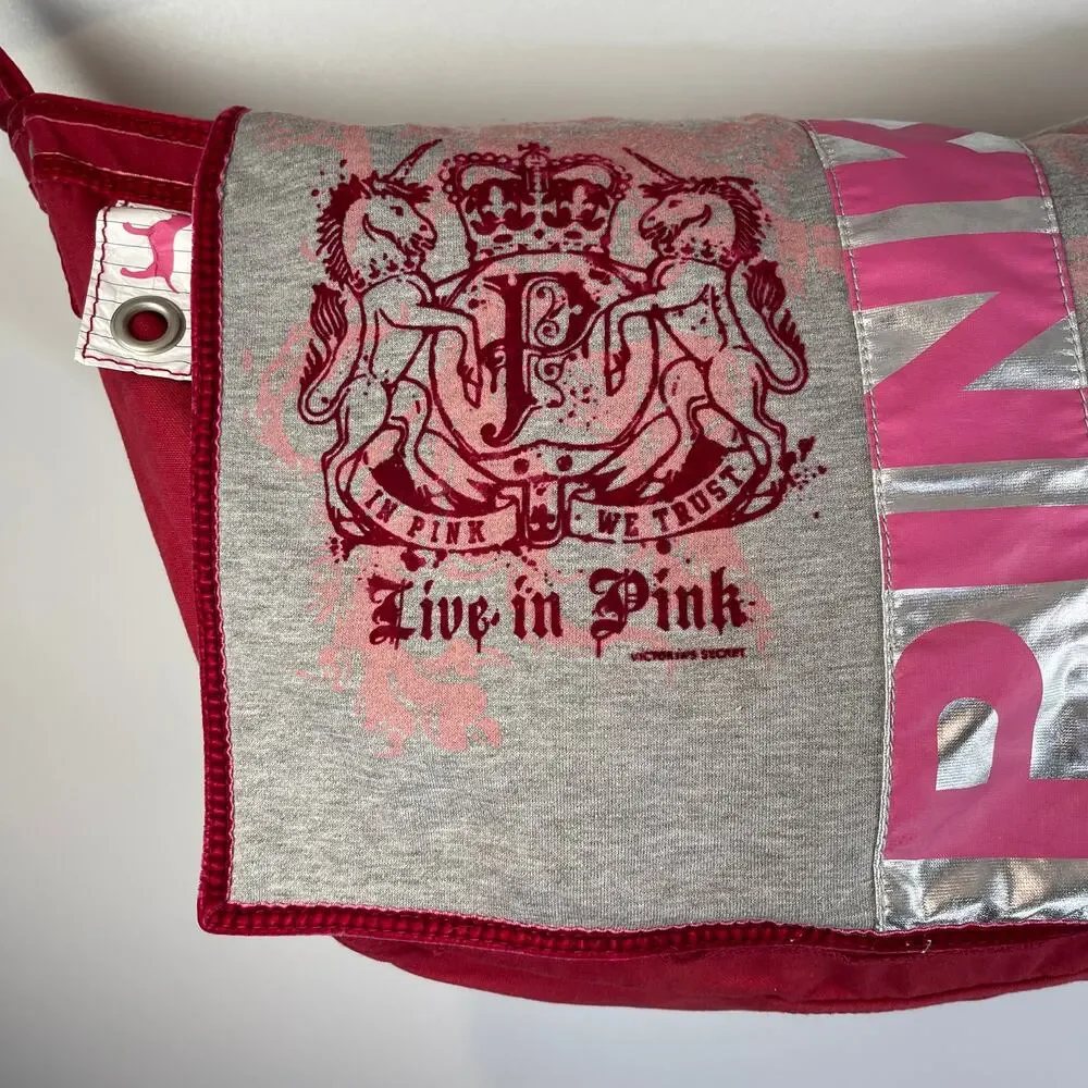 PINK Victoria's Secret Hobo Oversized Fabric Bag Overnighter Maxi